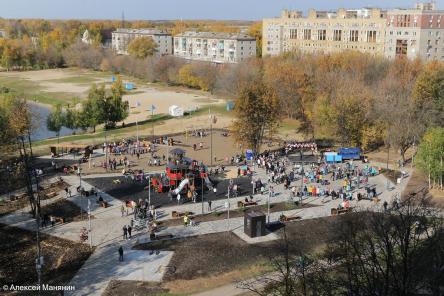 Современный детский городок с финским оборудованием открылся в Автозаводском районе