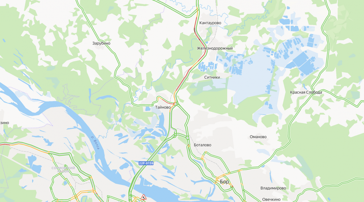 Пробка длиной в 10 км образовалась на трассе под Нижним Новгородом - фото 1