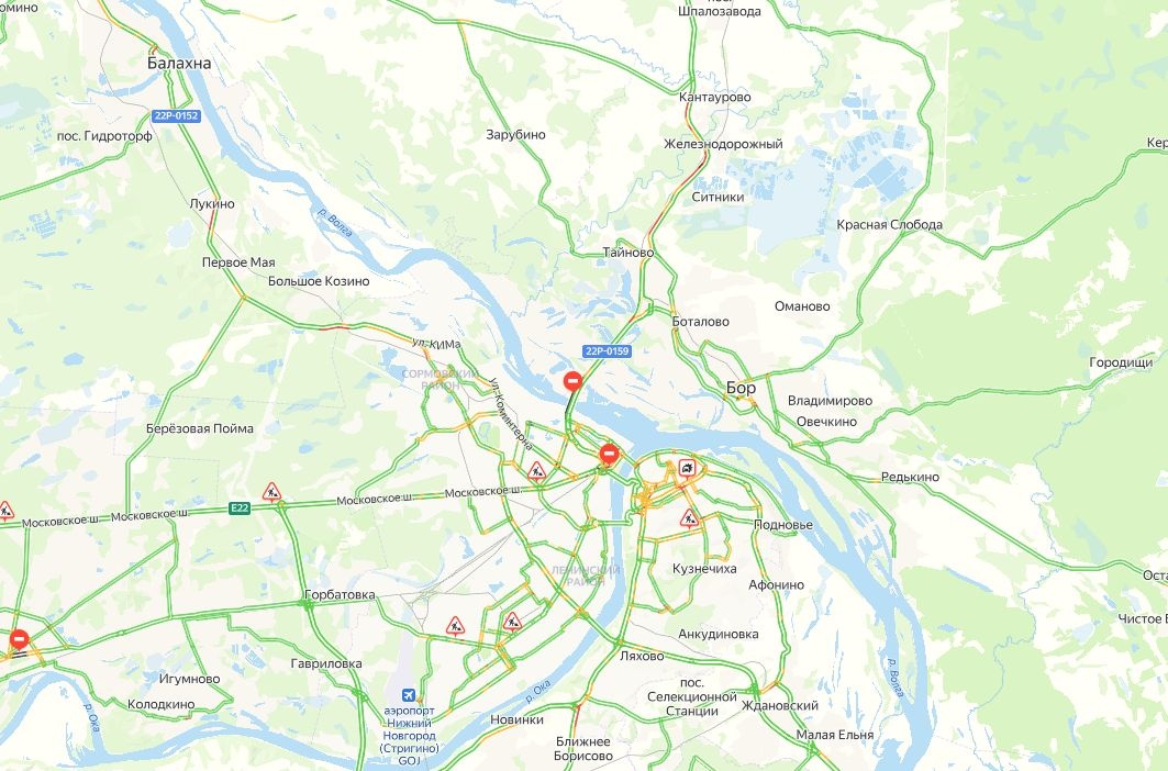 Серьезные пробки образовались на въездах в Нижний Новгород 28 сентября  - фото 1