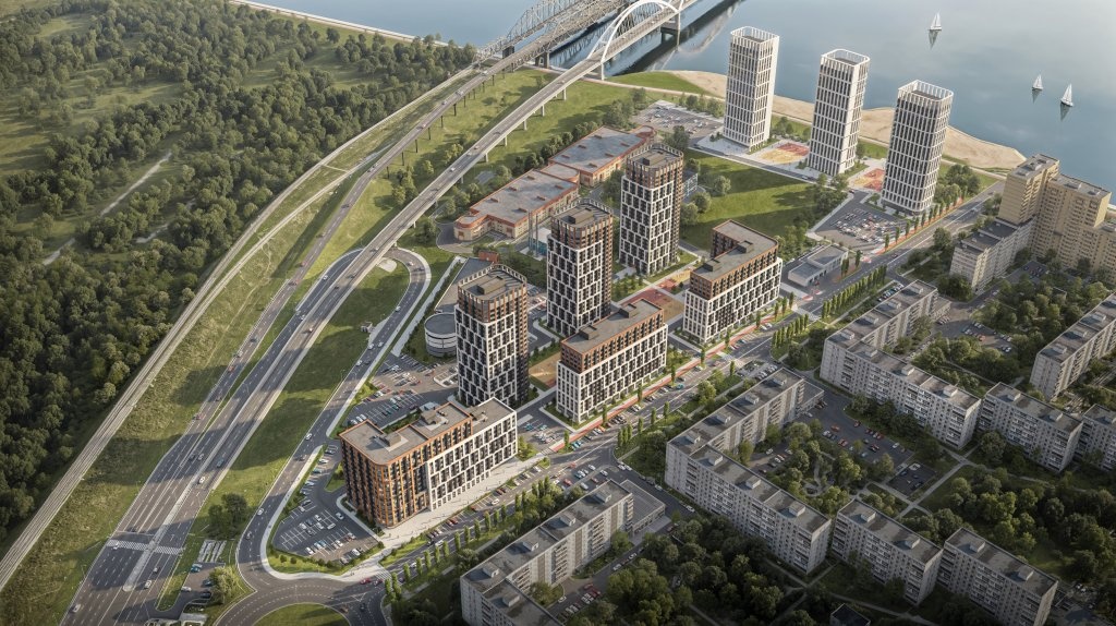 Первый дом начали строить в новом квартале около Волжской набережной - фото 1