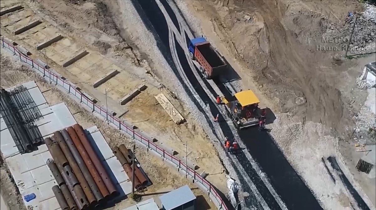 Строительство объездной дороги около стройплощадки метро &laquo;Сенная&raquo; практически завершилось - фото 1