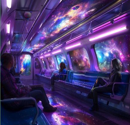 Нейросеть нарисовала нижегородское метро в космическом стиле - фото 4