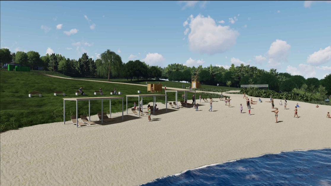 Шезлонги и волейбольная площадка появятся у озера Вишенка в Кстове - фото 1