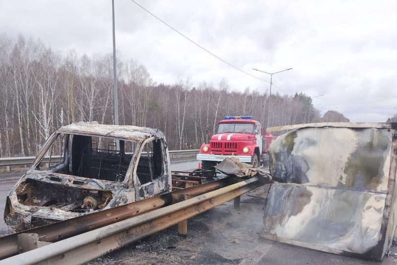 Появились подробности возгорания &laquo;ГАЗели&raquo; на трассе в Нижегородской области - фото 1