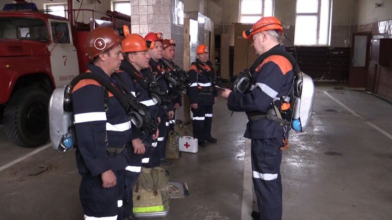 Нижегородские горноспасатели потушили импровизированный пожар в шахте - фото 6